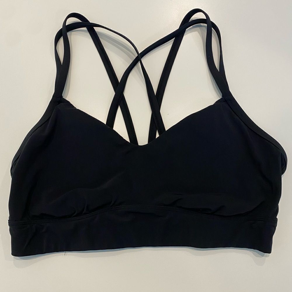 Target All In Motion Black Sport Bra Workout Movement Comfortable Bra Top